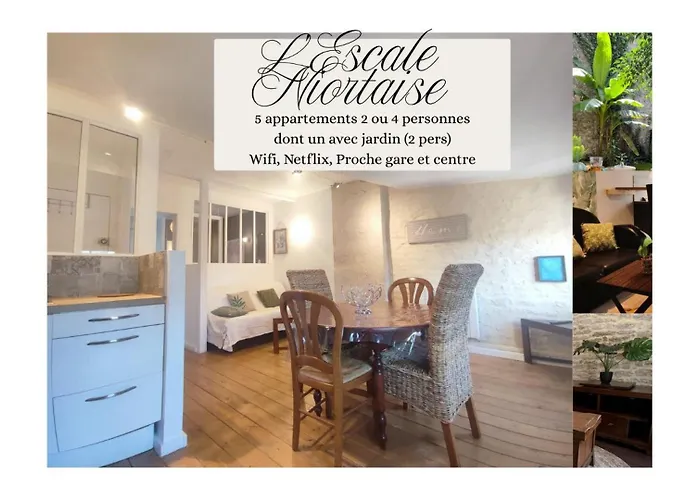 L\'escale Niortaise- Le palmier - Centre-ville, Jardin, Netflix, gare SNCF